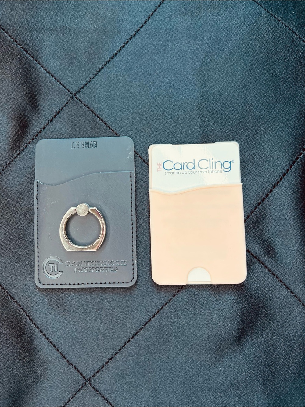 Set of 2 travel card cling for phones